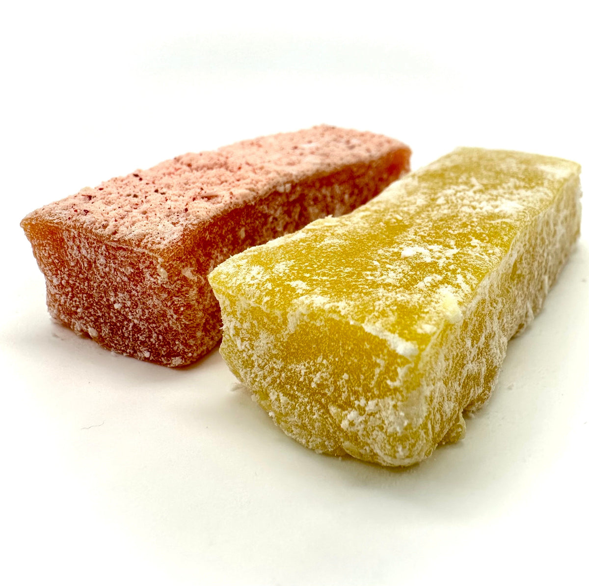 strawberry chichi dango mochi and pineapple chichi dango mochi