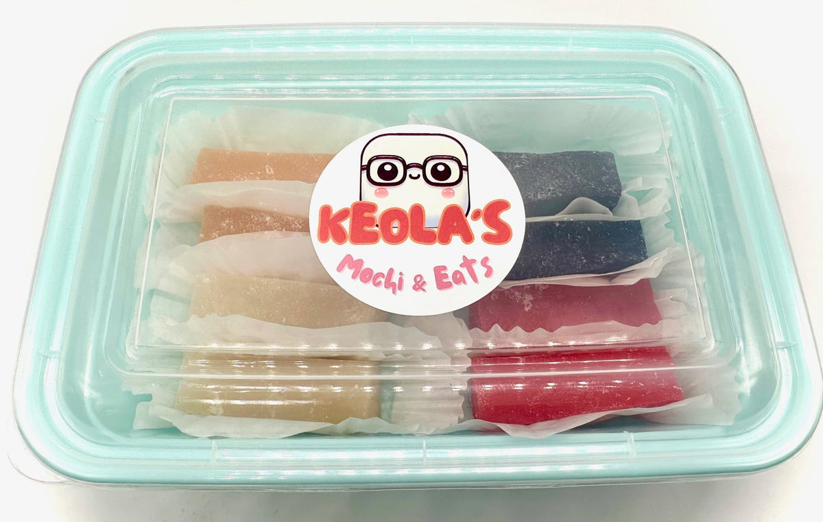 Keola's branded chi chi dango mochi packaged treat