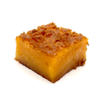 butter mochi cake slice