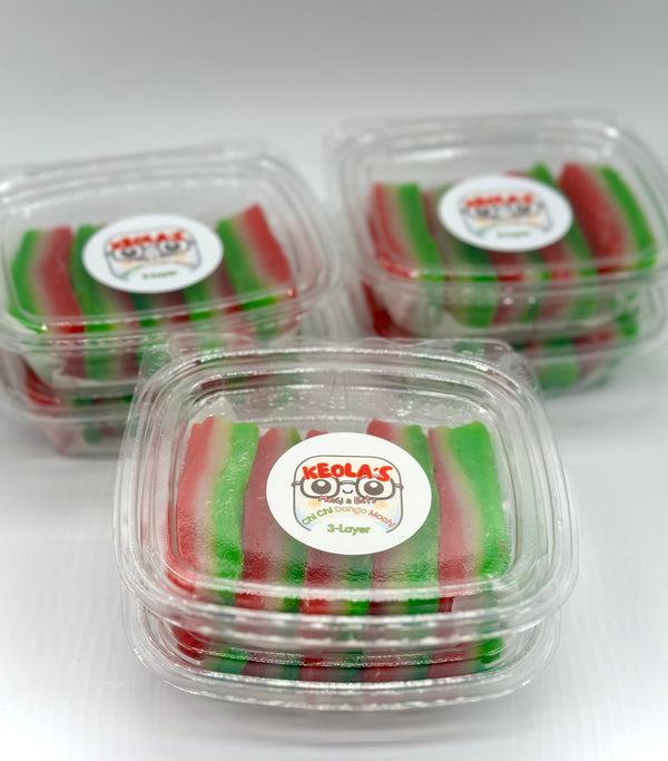 pandan haupia strawberry chi chi dango retail package keolas eats