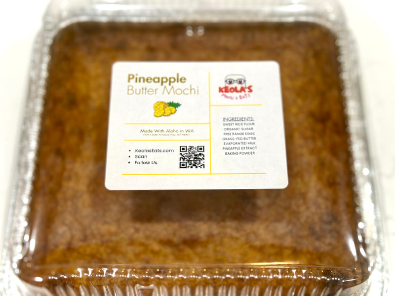 keolas eats pineapple butter mochi pie cake seattle wa