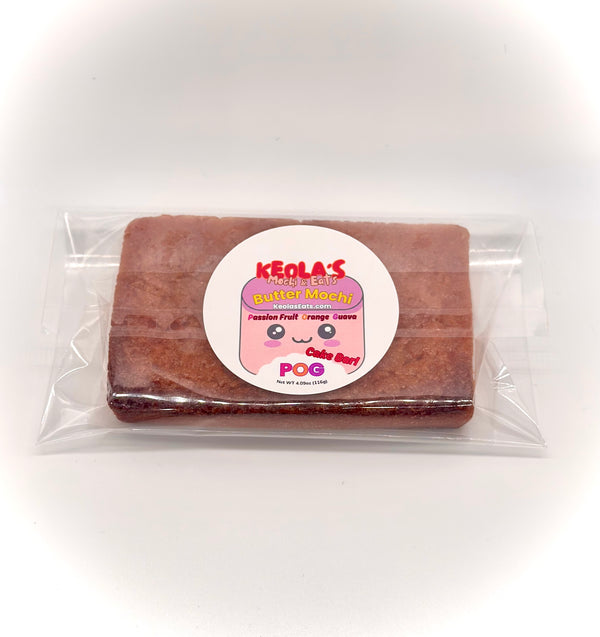 POG Butter Mochi Cake Bars – Passion Orange Guava Flavor | Keolas Mochi and Eats